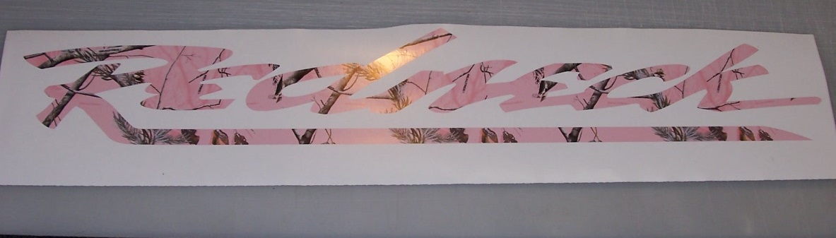 REDNECK Real Tree PINK Camo Window Decal