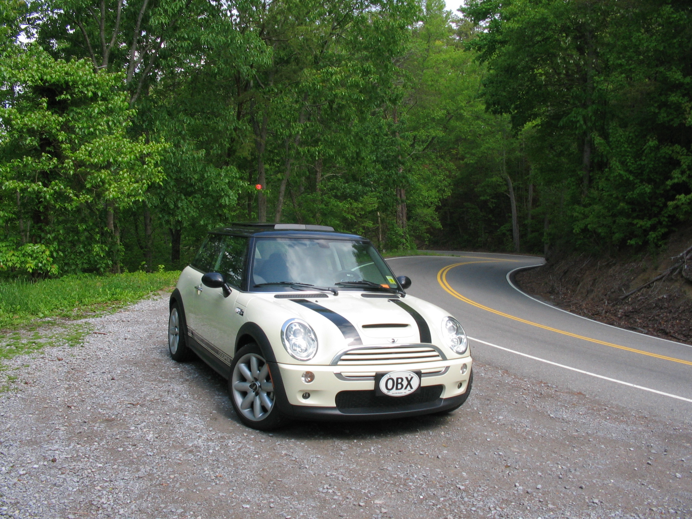 Mini Cooper Bonnet stripes graphics set