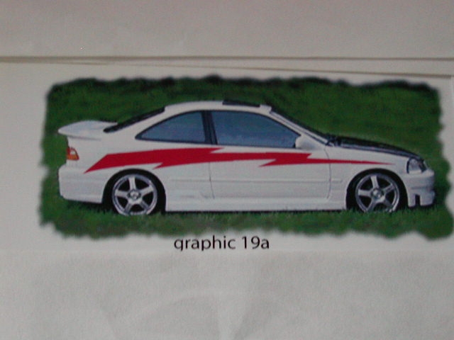 Lightning! Graphics set 19a Fits all Cars and trucks YOU PICK THE SIZE AND COLOR!