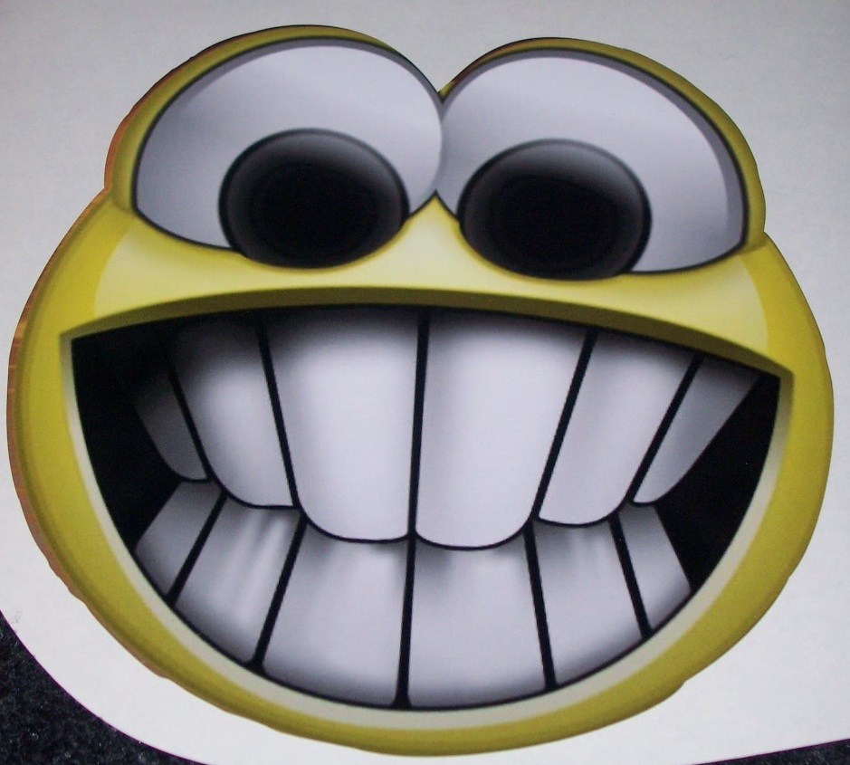Big Eye Smiley Full color Graphic Window Decal Sticker Decals Stickers 9.5X 9