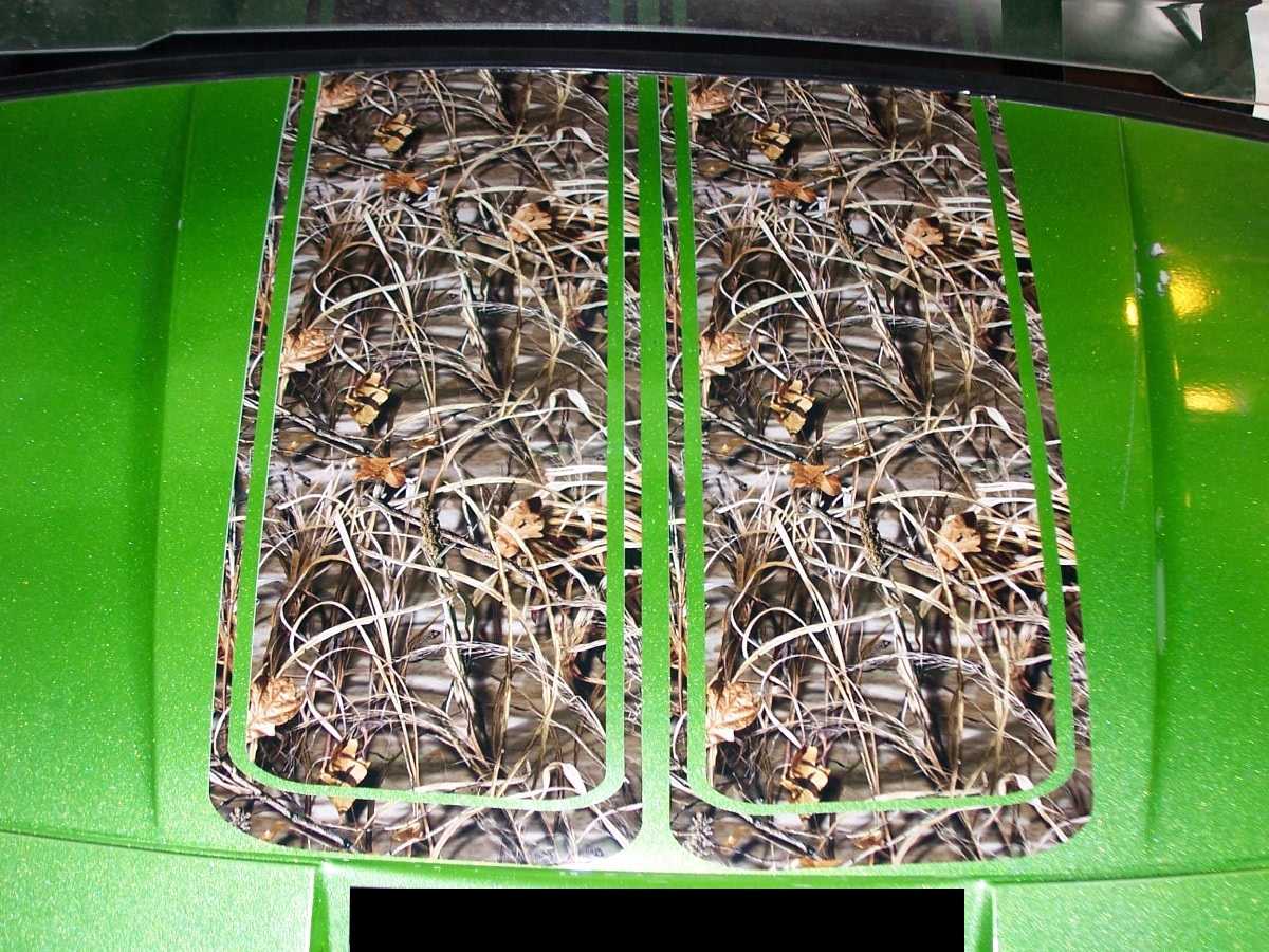 REAL TREE CAMO 7" OUTLINED Golf Cart Rally Stripes