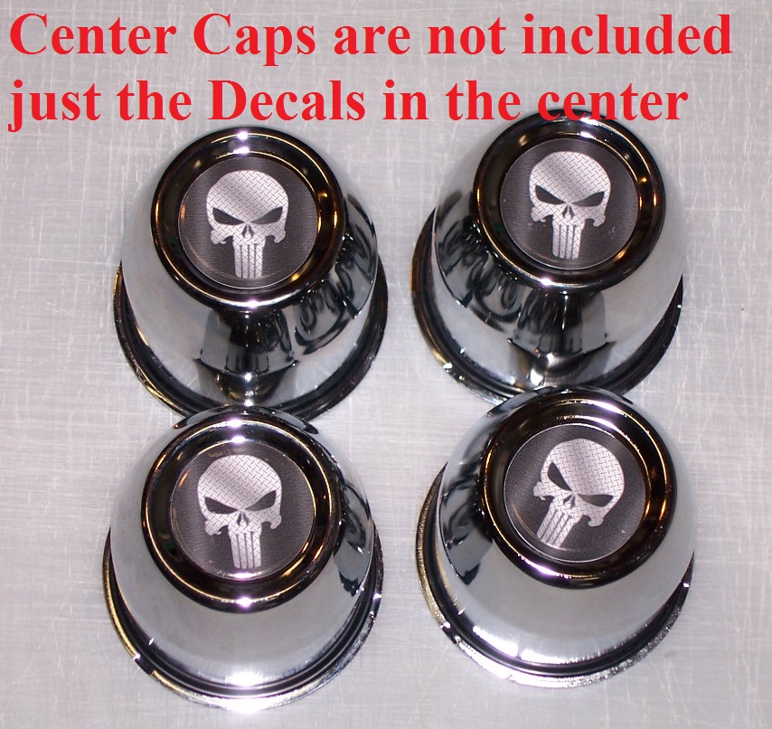 Wheel center cap Overlay Decals Graphics set