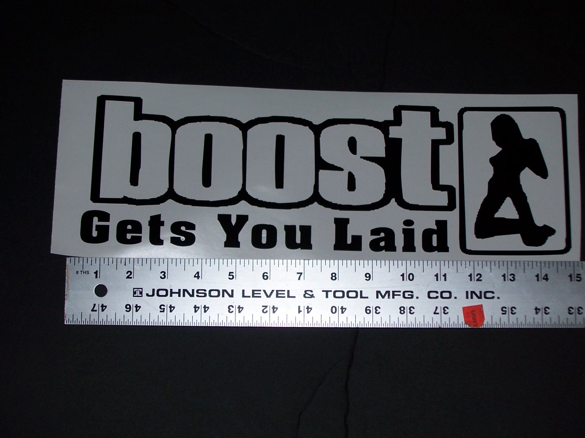 BOOST GETS YOU LAID W/ Sexy Girl Decal
