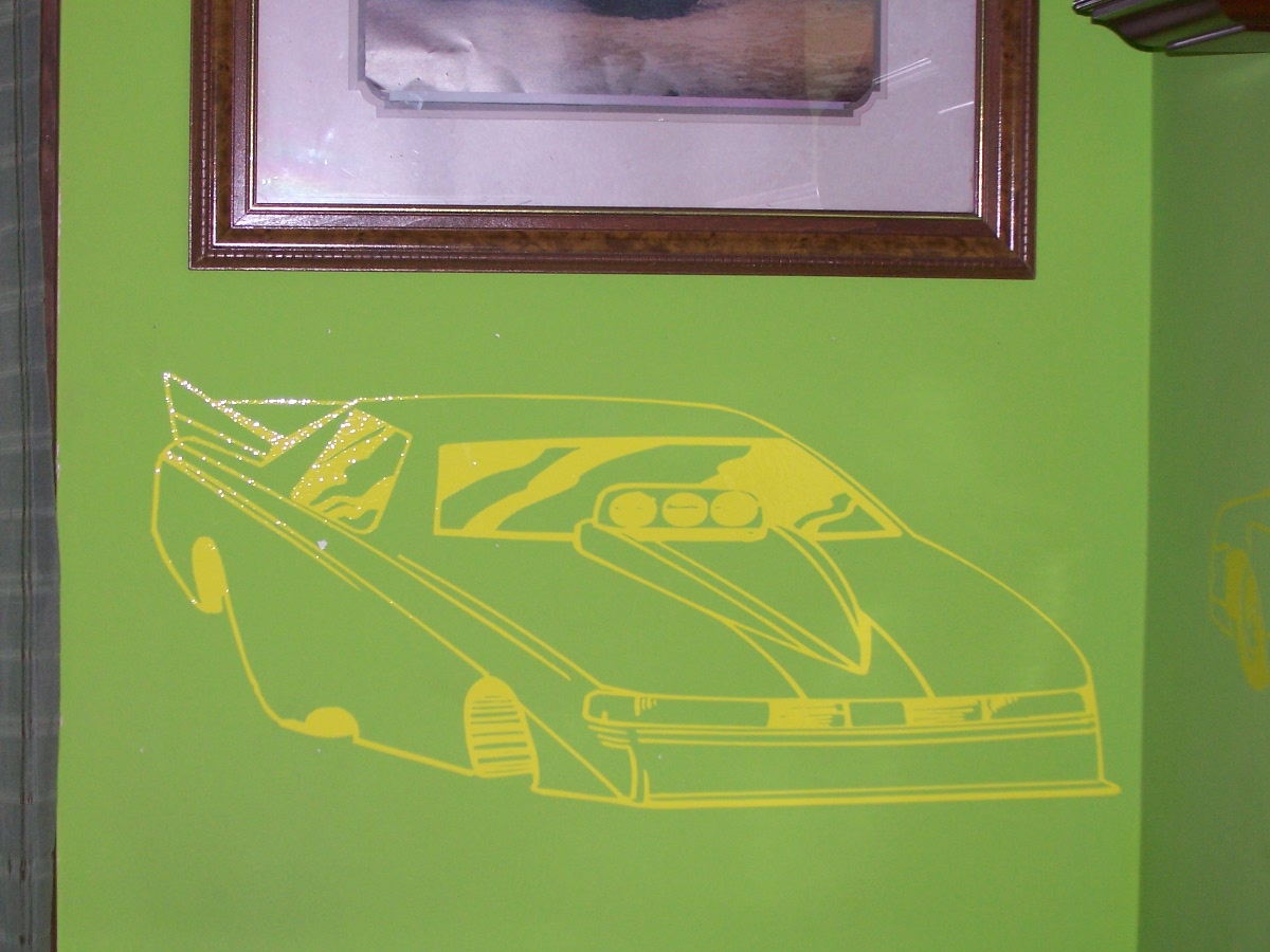 Funny Car #1 Wall Garage or Garage Door Graphic Decal