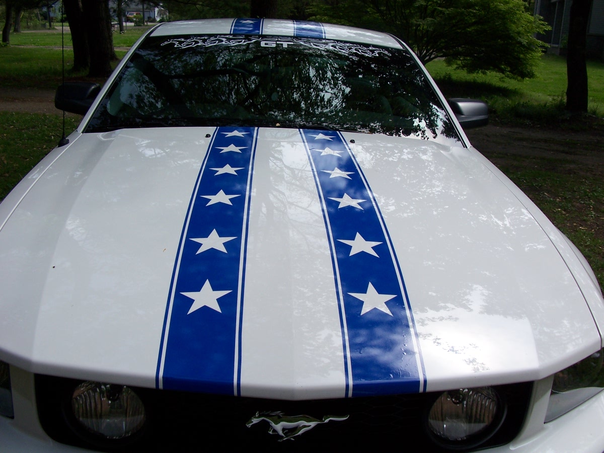 Universal 6" Star Rally stripes Set Fit all Cars and Trucks