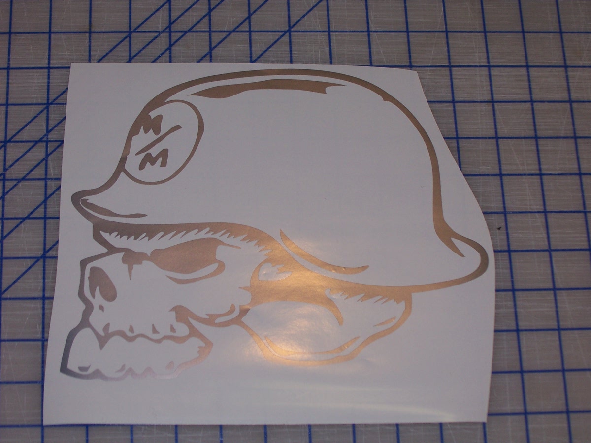 Metal Mulisha Skull Window 8X10 Decal Sticker Decals
