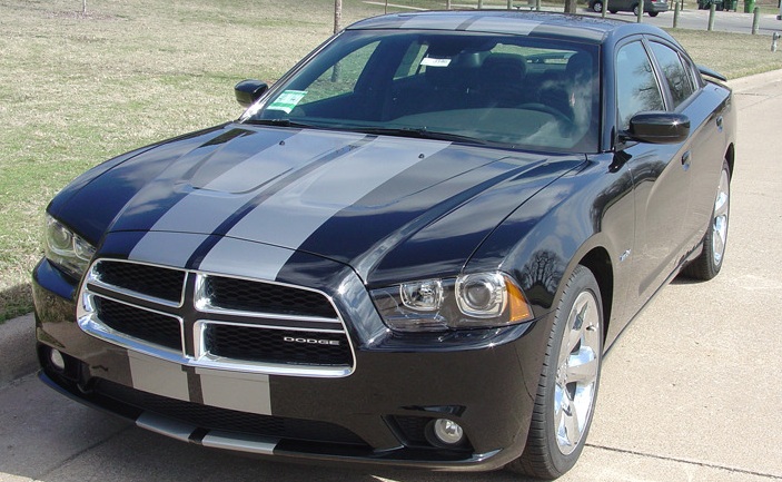 2011 - UP DODGE Charger 10\" PLAIN Rally stripe set