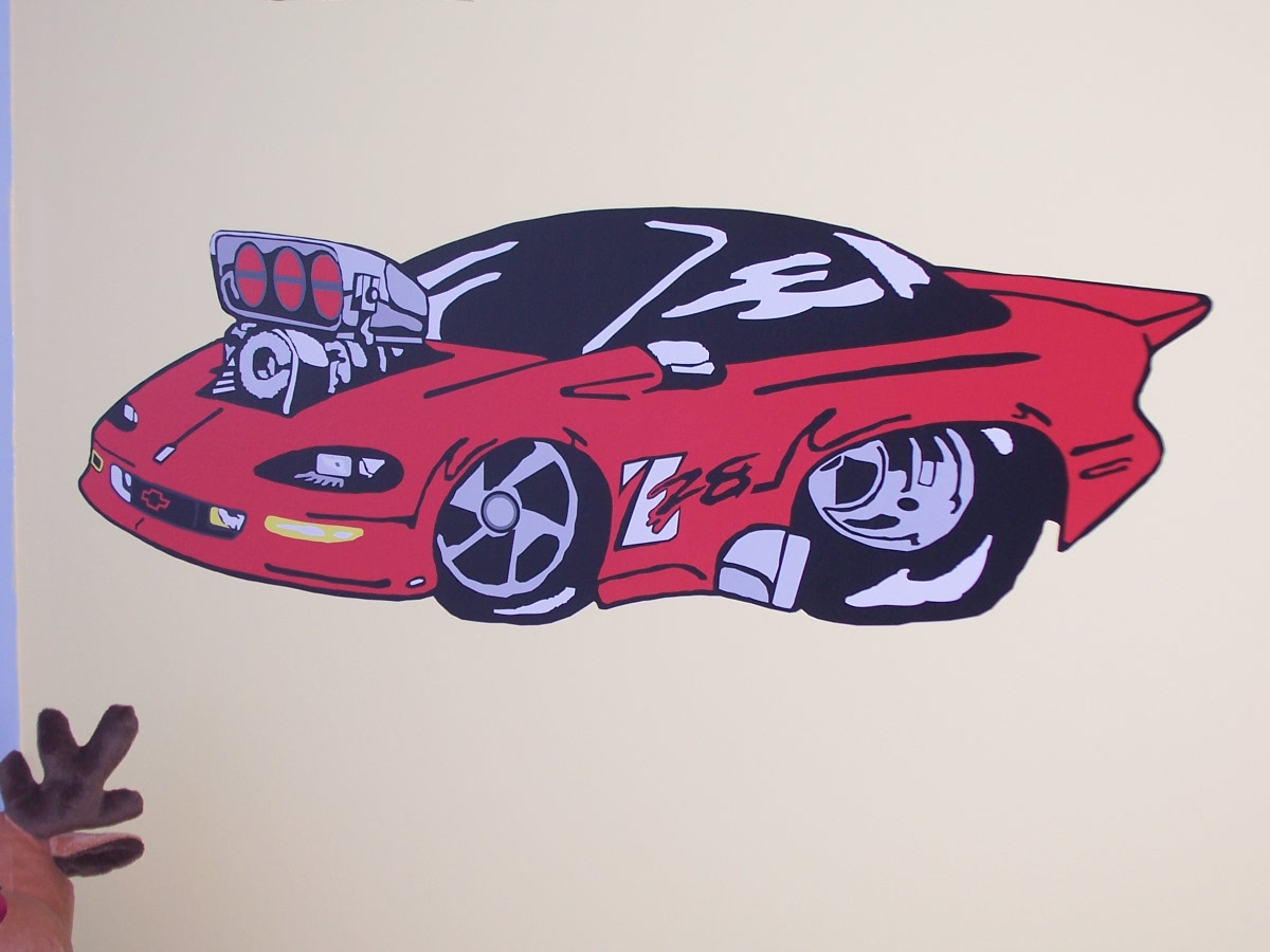 FULL COLOR PRINTED 1994 - 1997 Pro Street Blown Chevy Camaro Wall Garage or Garage Door Graphic Decal