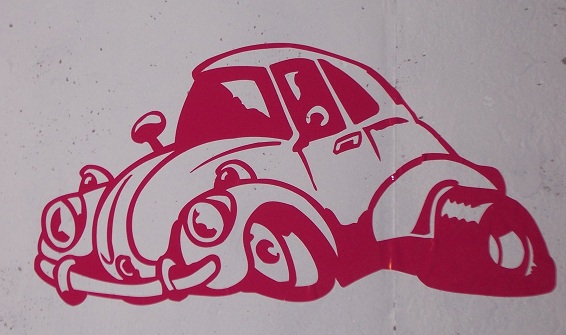 Volkswagen VW Beetle #2 Wall Garage or Garage Door Graphic Decal