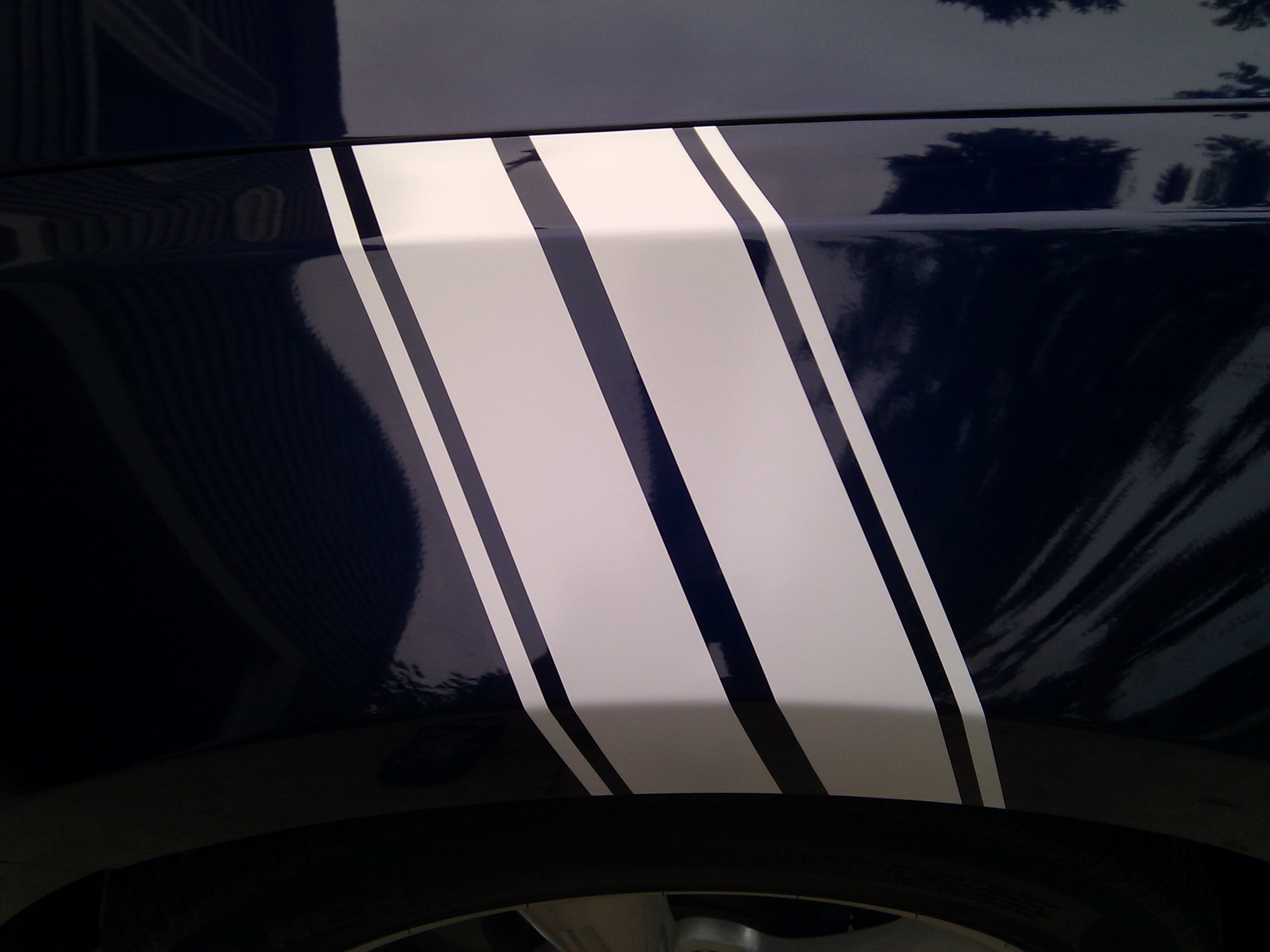 2005 - 2013 Mustang 3\" Twin Hash Mark Stripes PAIR