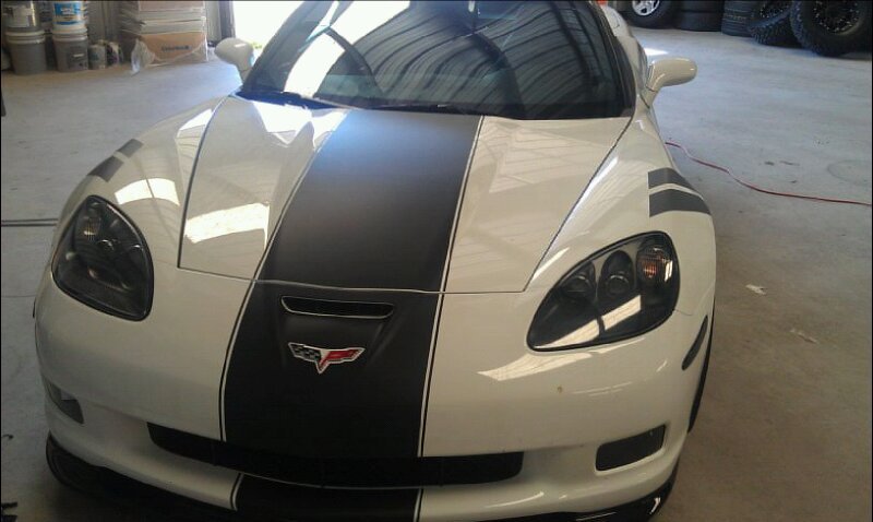 2006 - 2013 19\" Corvette Rally Stripe graphics set