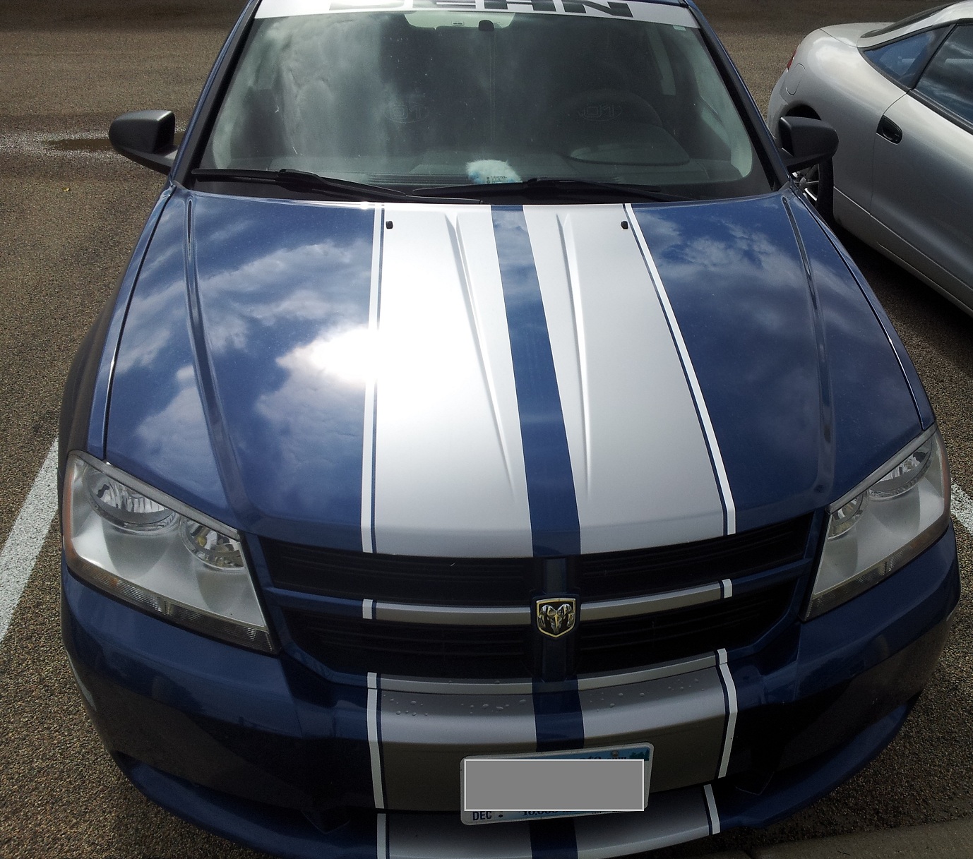 Dodge Avenger or Dart 10\" 2 Color Rally Stripe Set