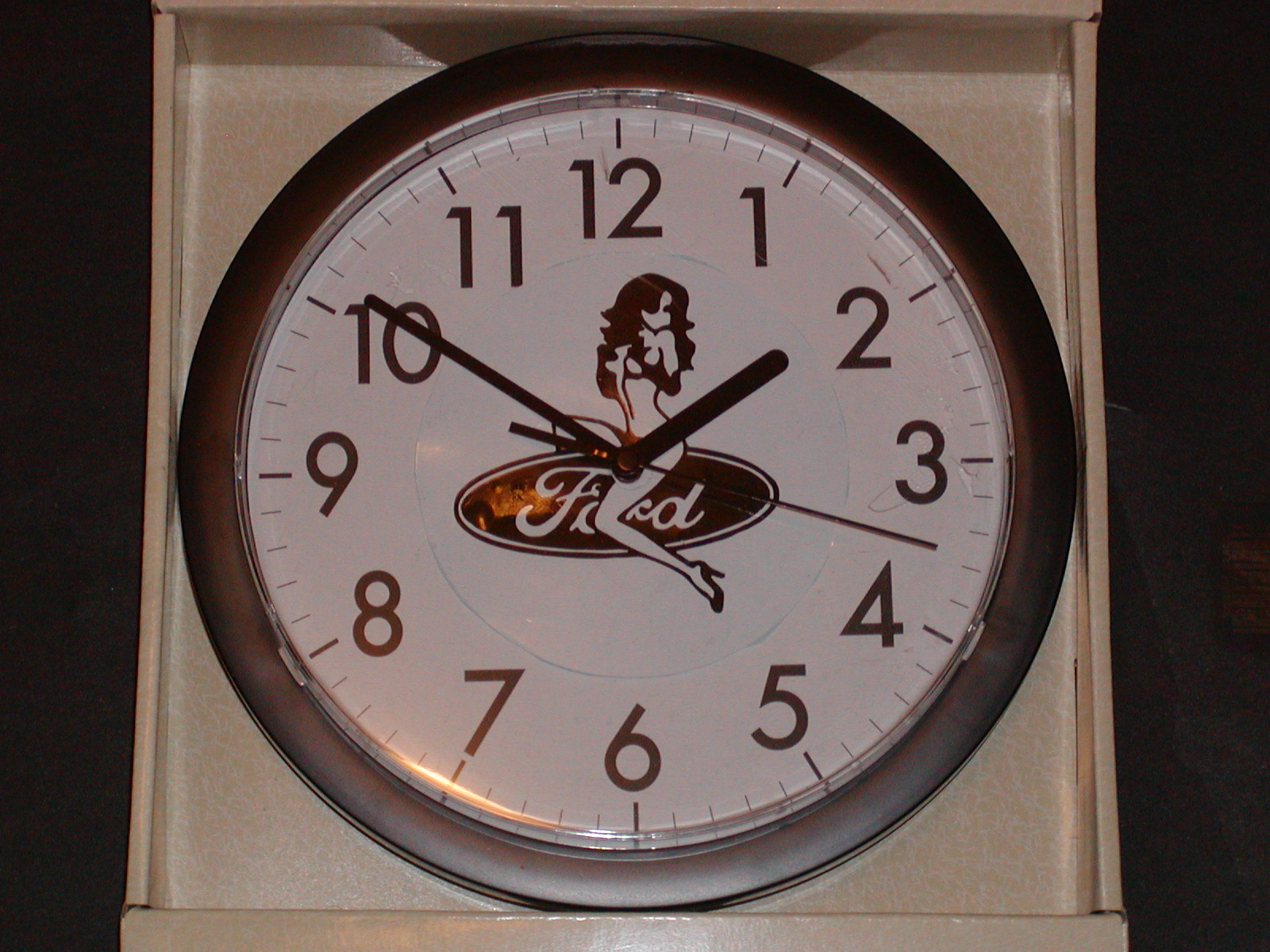 11.5" Round CUSTOM CLOCKS! W/ Your choice of Girl Rides Logos  You pick the logo color!