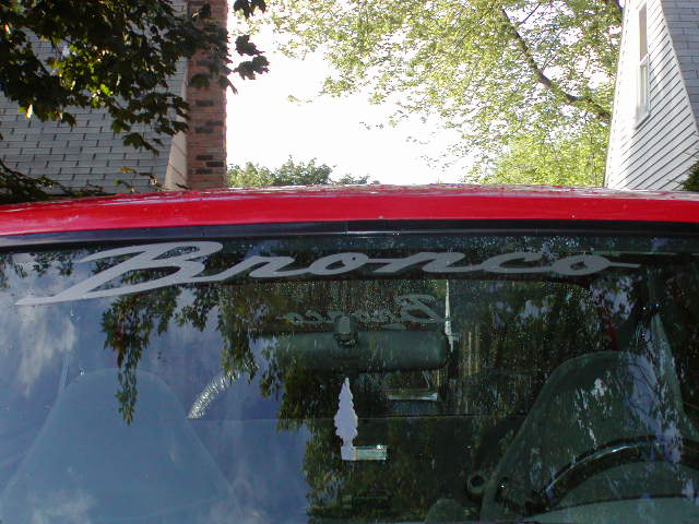 Ford Bronco Windshield Decal