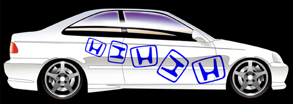 Honda Logo side graphics