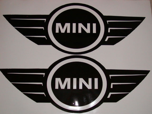 Mini Cooper Wing Side/Boot or hood Graphics (Sold as a Pair) 2