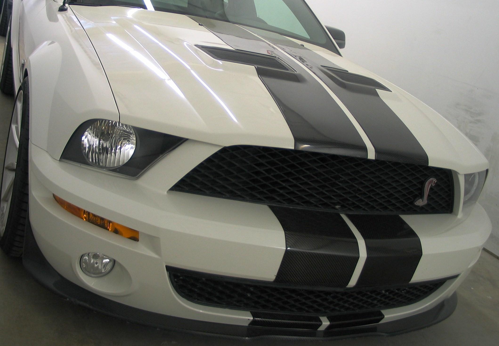 All Year MUSTANG 10" CARBON FIBER Rally Stripes Stripe