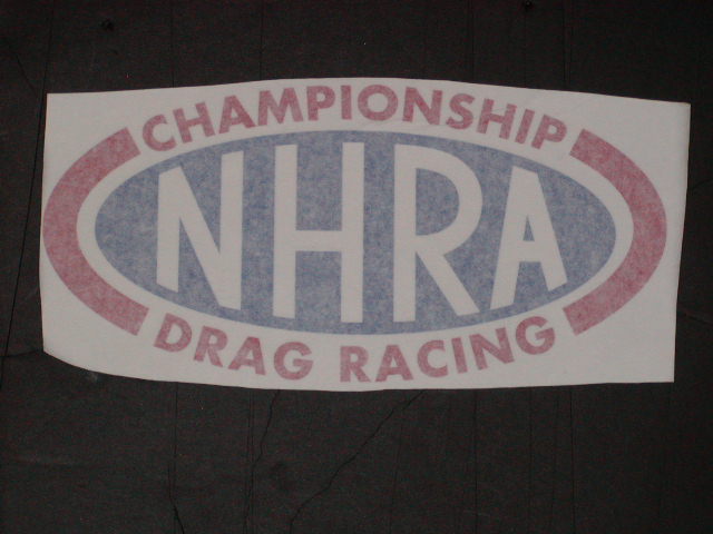 NHRA Window or trailer decals NEW!