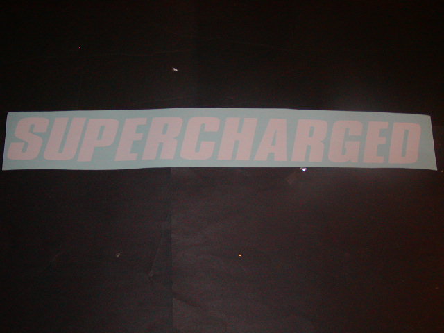 SUPERCHARGED Windshield Decal