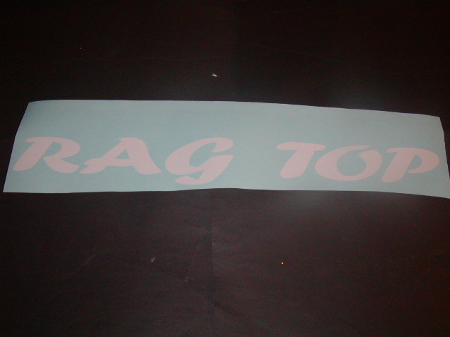 RAG TOP windshield decal