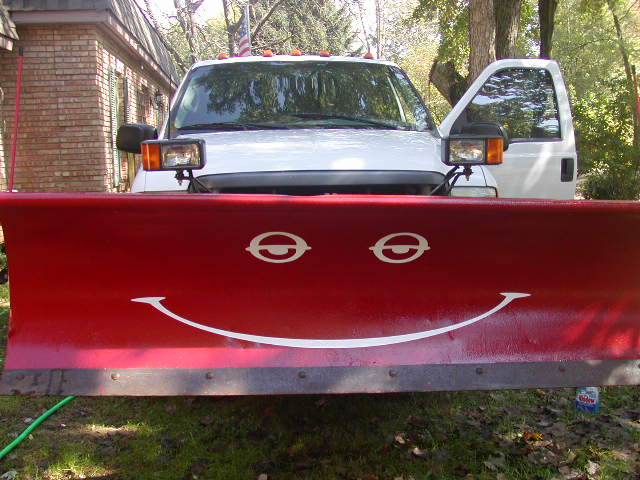 Snow Plow Smiley Face Graphic set #5 Meyer Fisher Western Boss