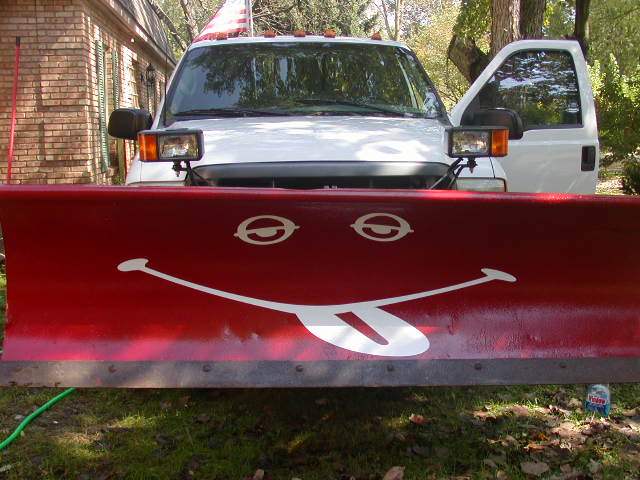 Snow Plow Smiley Face Graphics