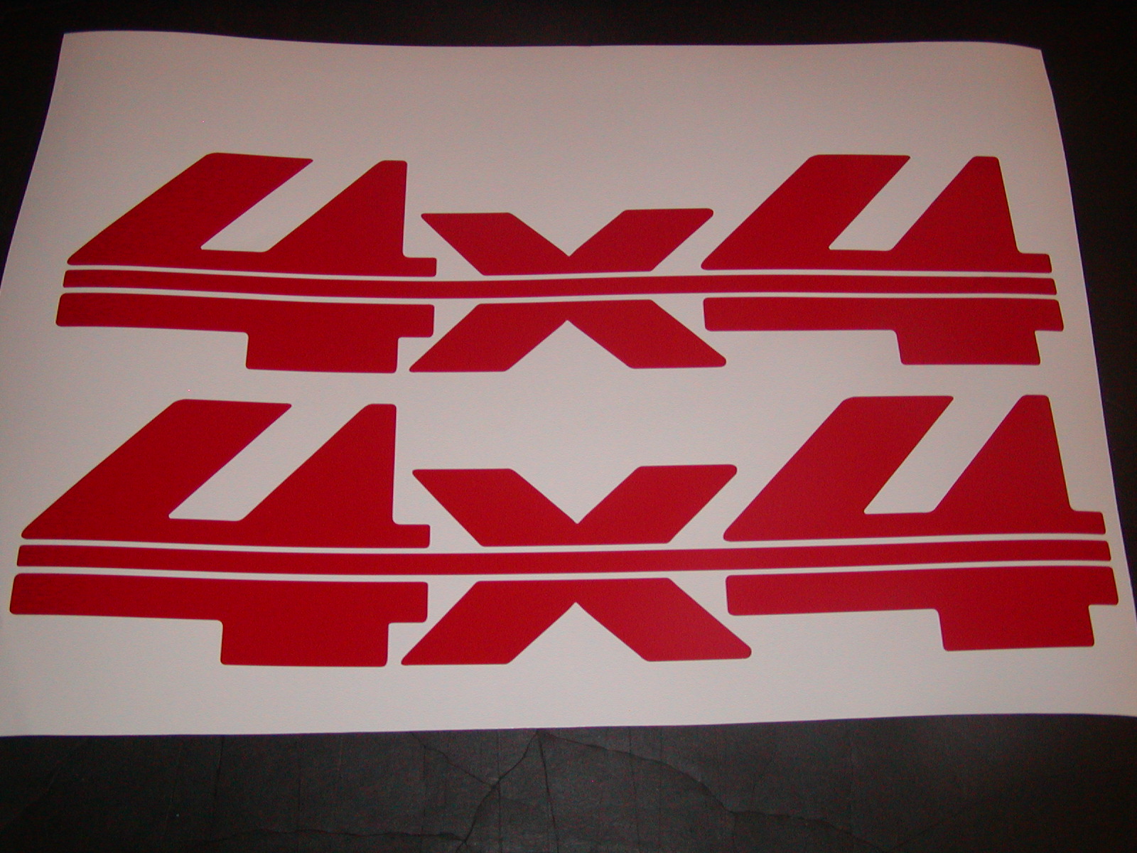 4x4 # 2 ONE color Bed Decal Decals