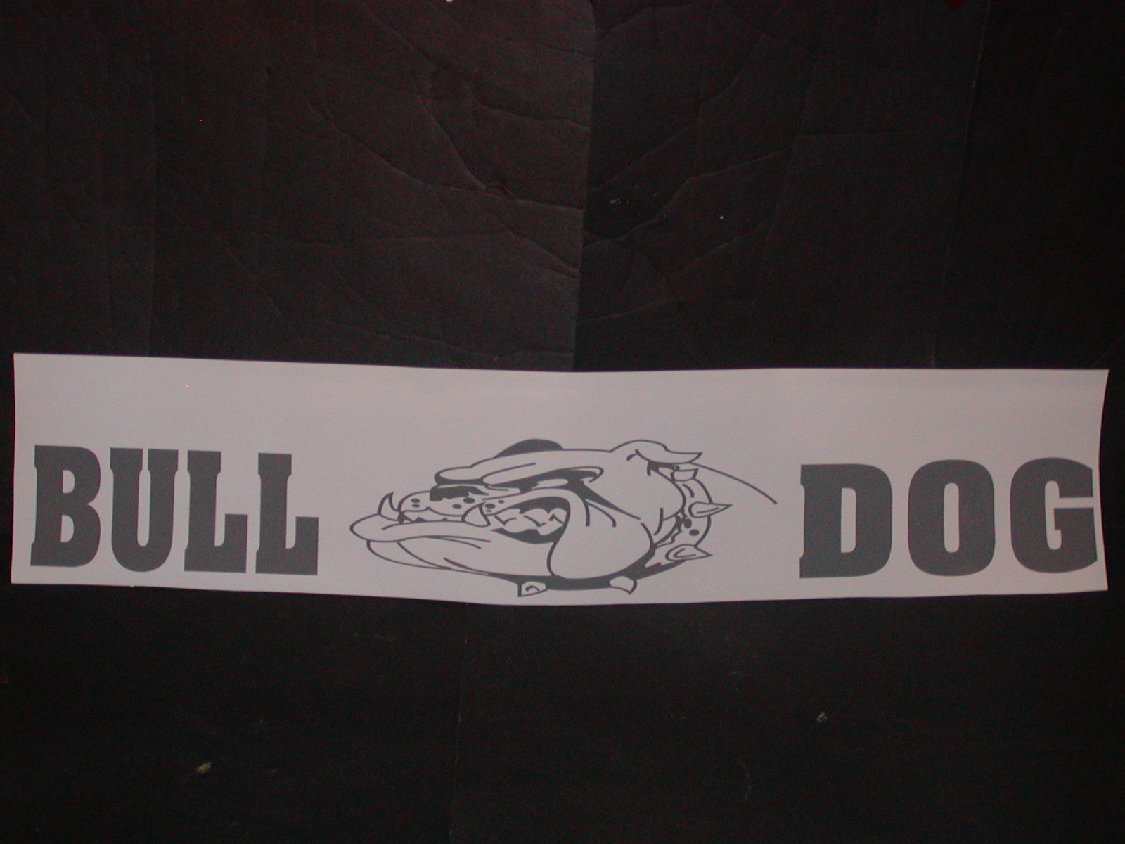 Bull Dog Windshield Or Tailgate Decal