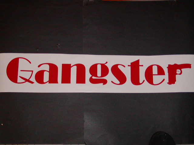 Gangster Windshield Decal
