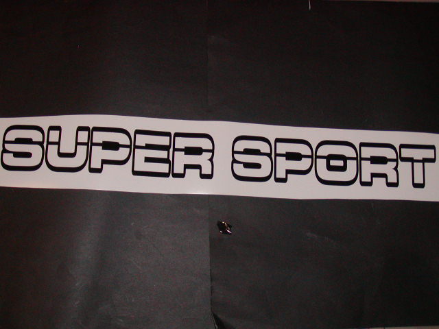 SUPER SPORT WINDSHIELD Decal Decal
