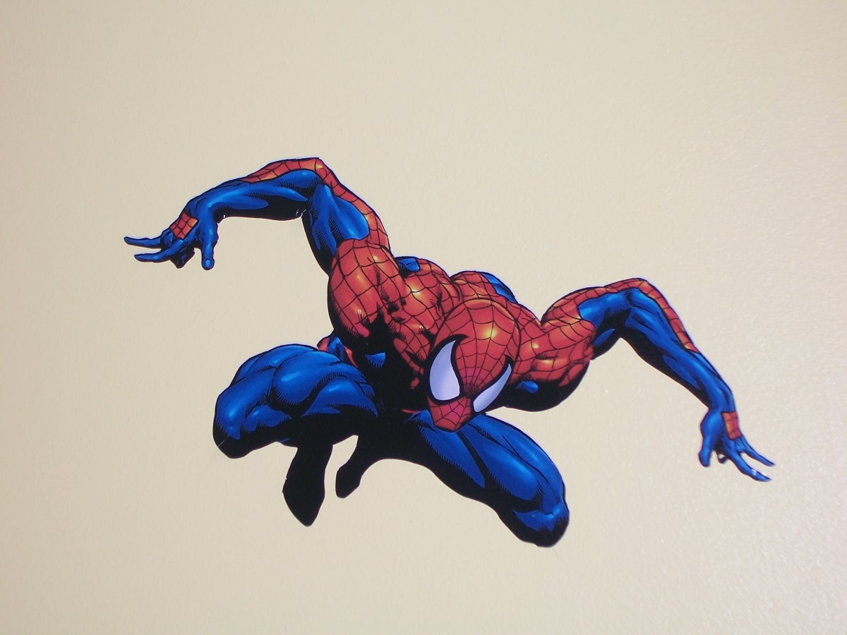 FULL COLOR Spiderman Peel and Stick Wall Decal Large Wall 18 X28