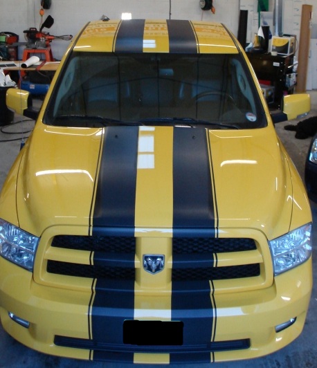 2009 - 2013 Dodge Ram 8\" twin Rally Stripe set